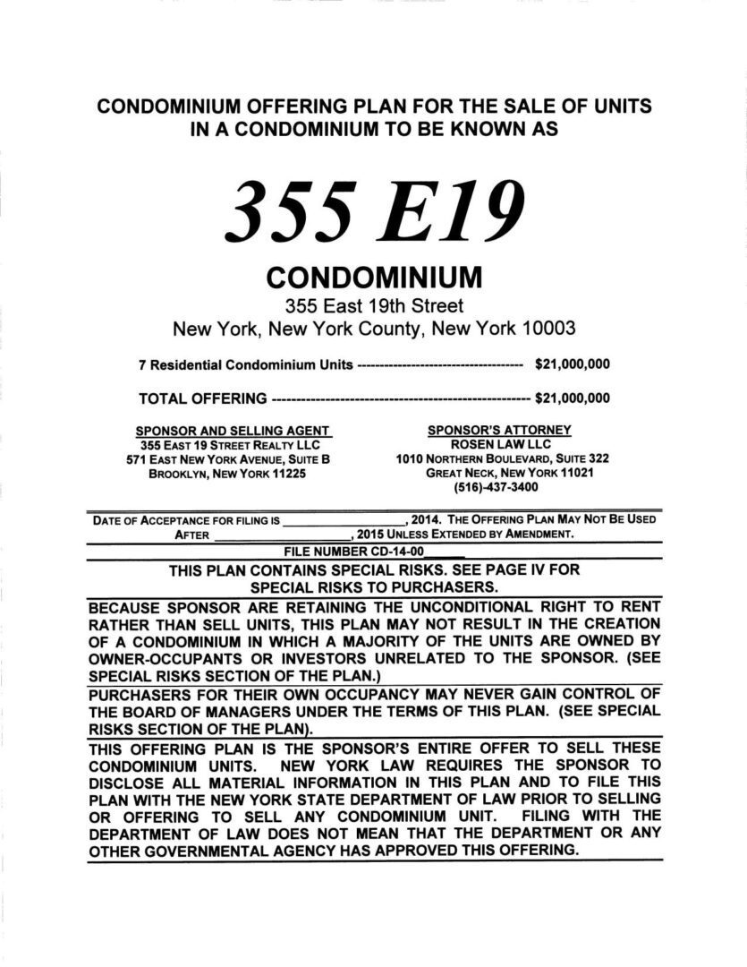 A page of the new york city condominium code.