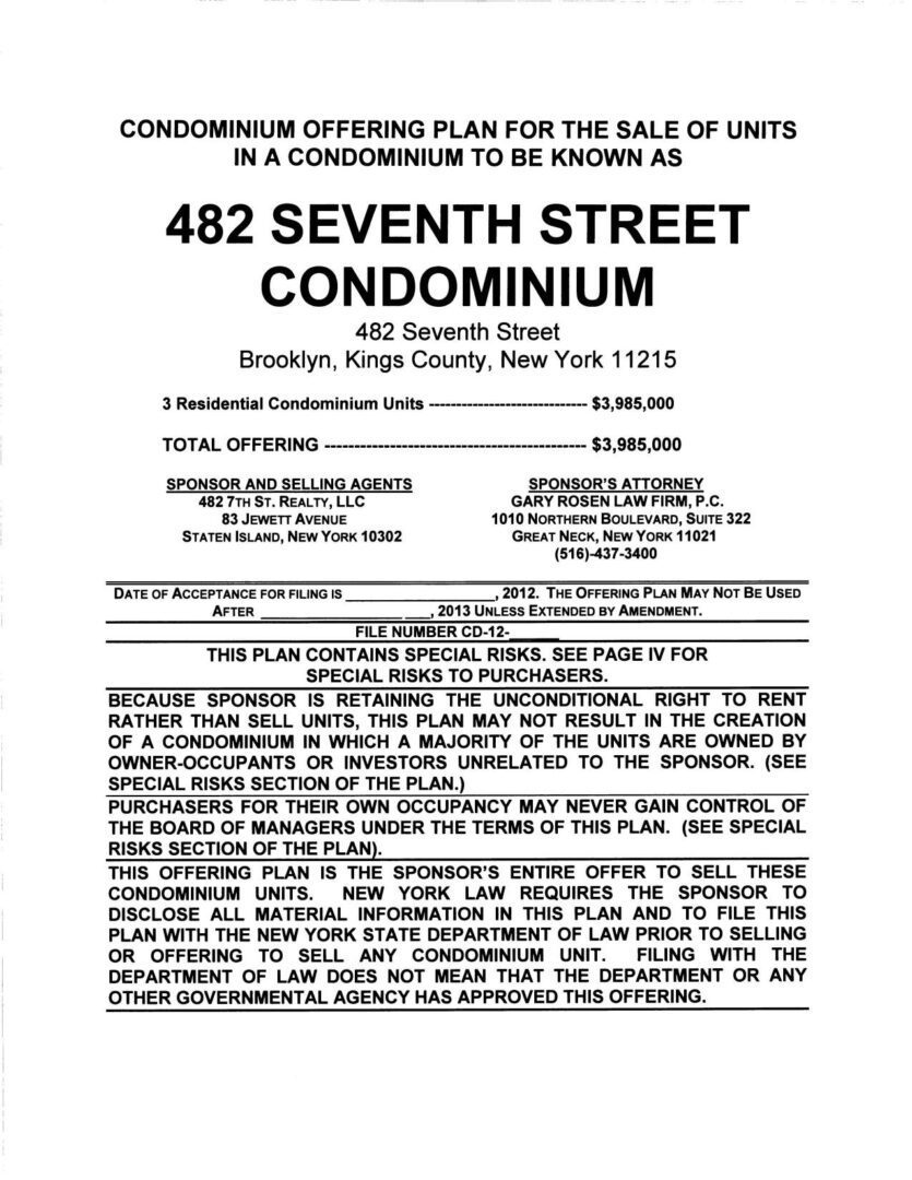 A page of the city 's official listing for 4 8 2 seventh street.